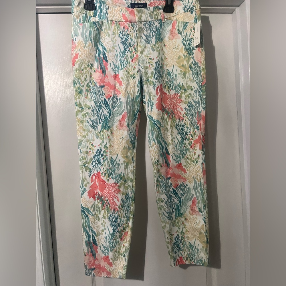 Old Navy Multicolor Floral Pants